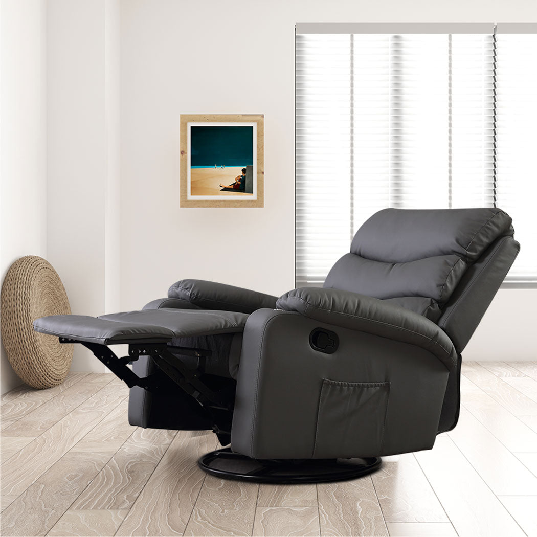 Levede Massage Chair Recliner Chairs Grey