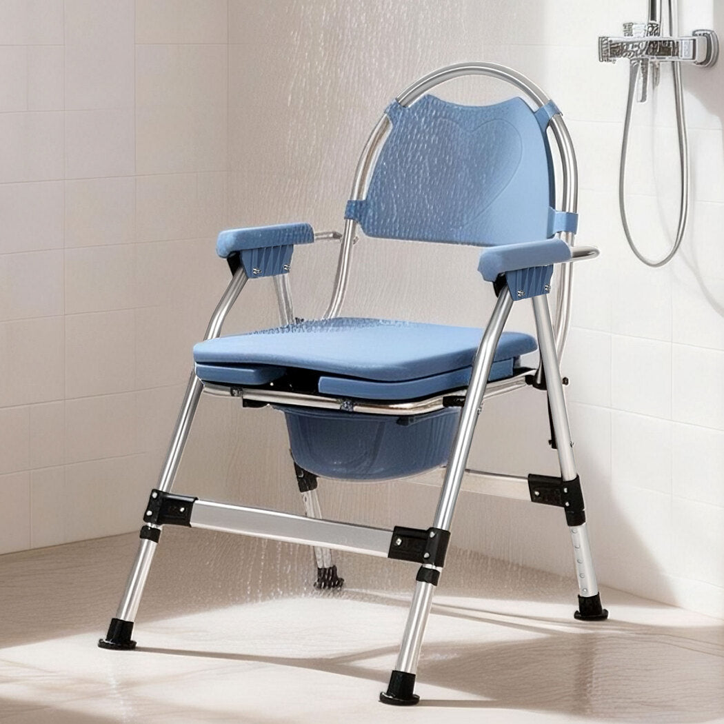Levede Commode Chair Adjustable Bedside Seat Elderly Pregnant Disability Aid