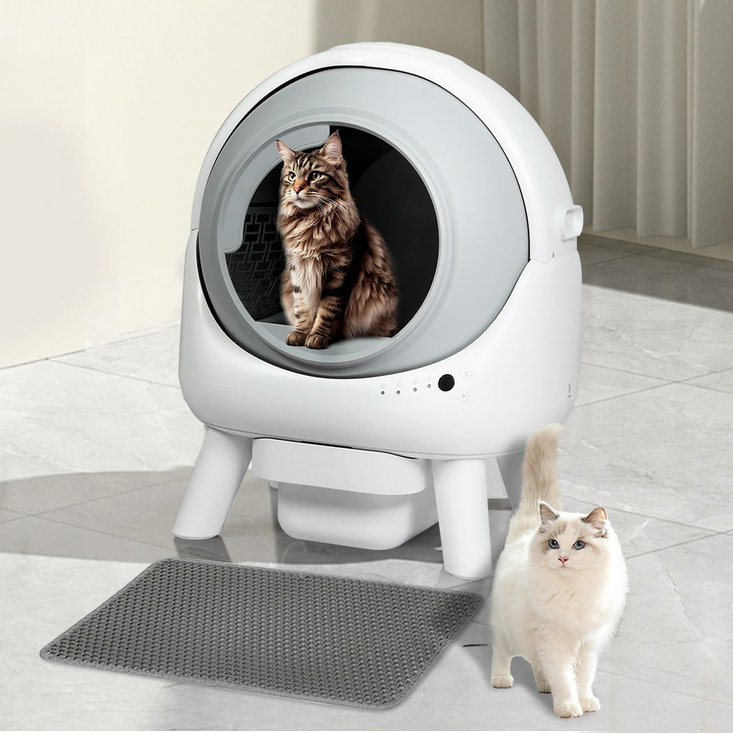 PaWz Smart Self Cleaning Cat Litter Box APP Control White