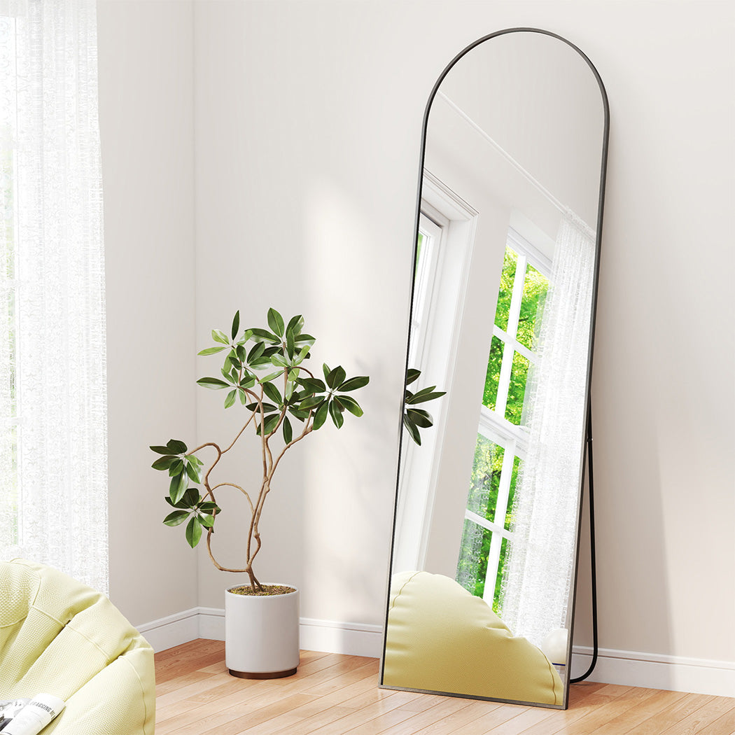 Yezi 165X60CM Full Length Mirror Wall Mounted Mirror Black