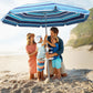 Mountview 2.2M Outdoor Beach Umbrellas Sand Blue