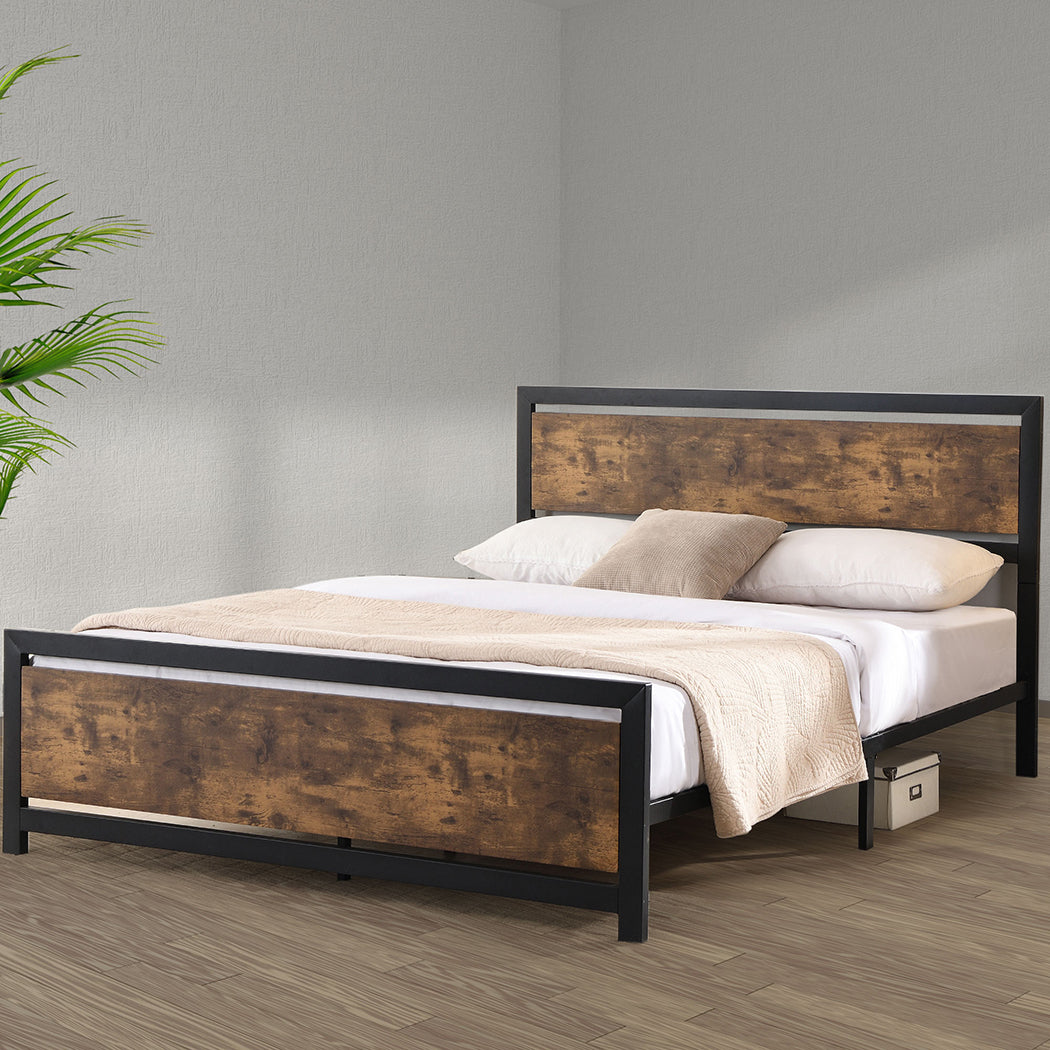 Levede Metal Bed Frame Mattress Base Double