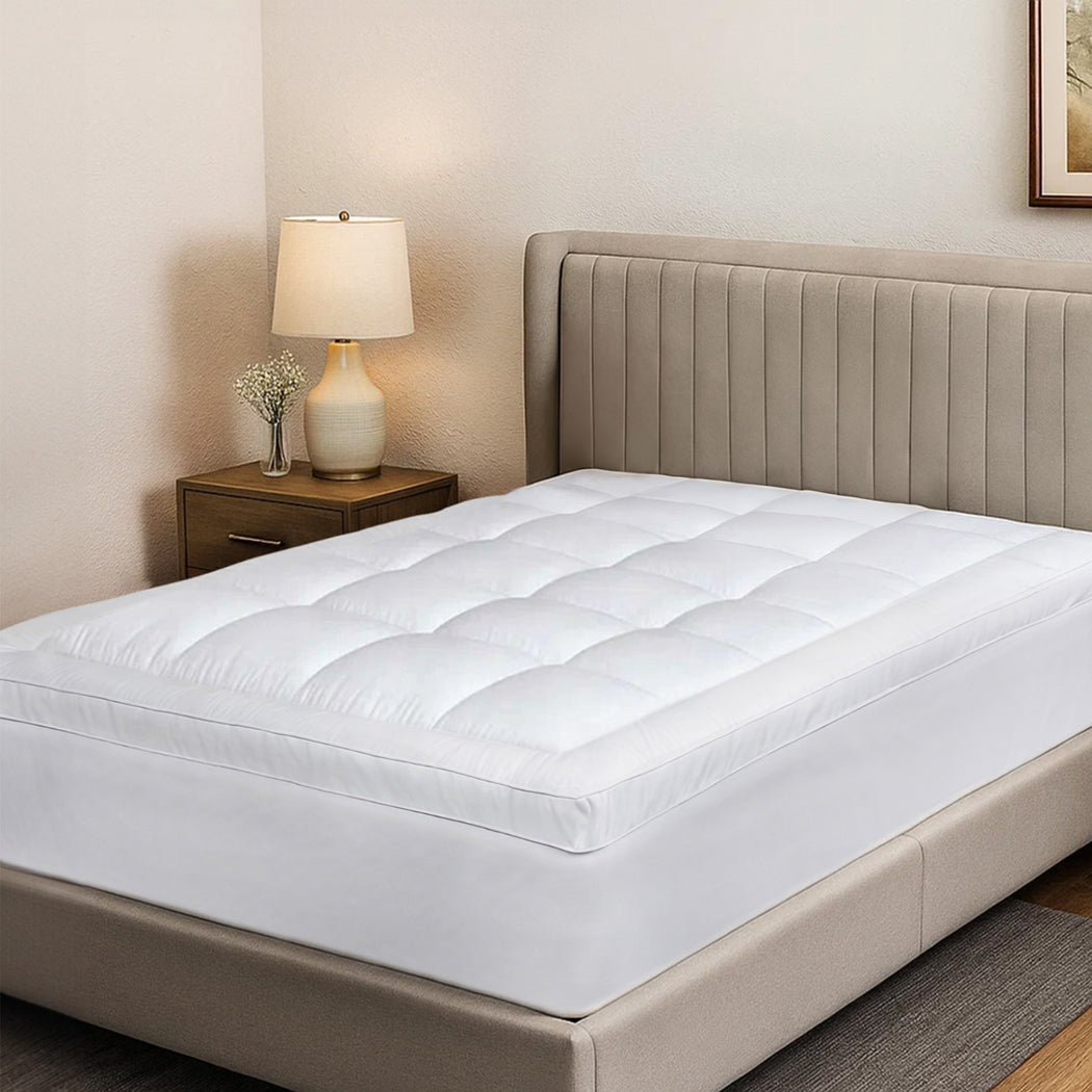 Dreamz Mattress Topper Pillowtop Cover Protector Single