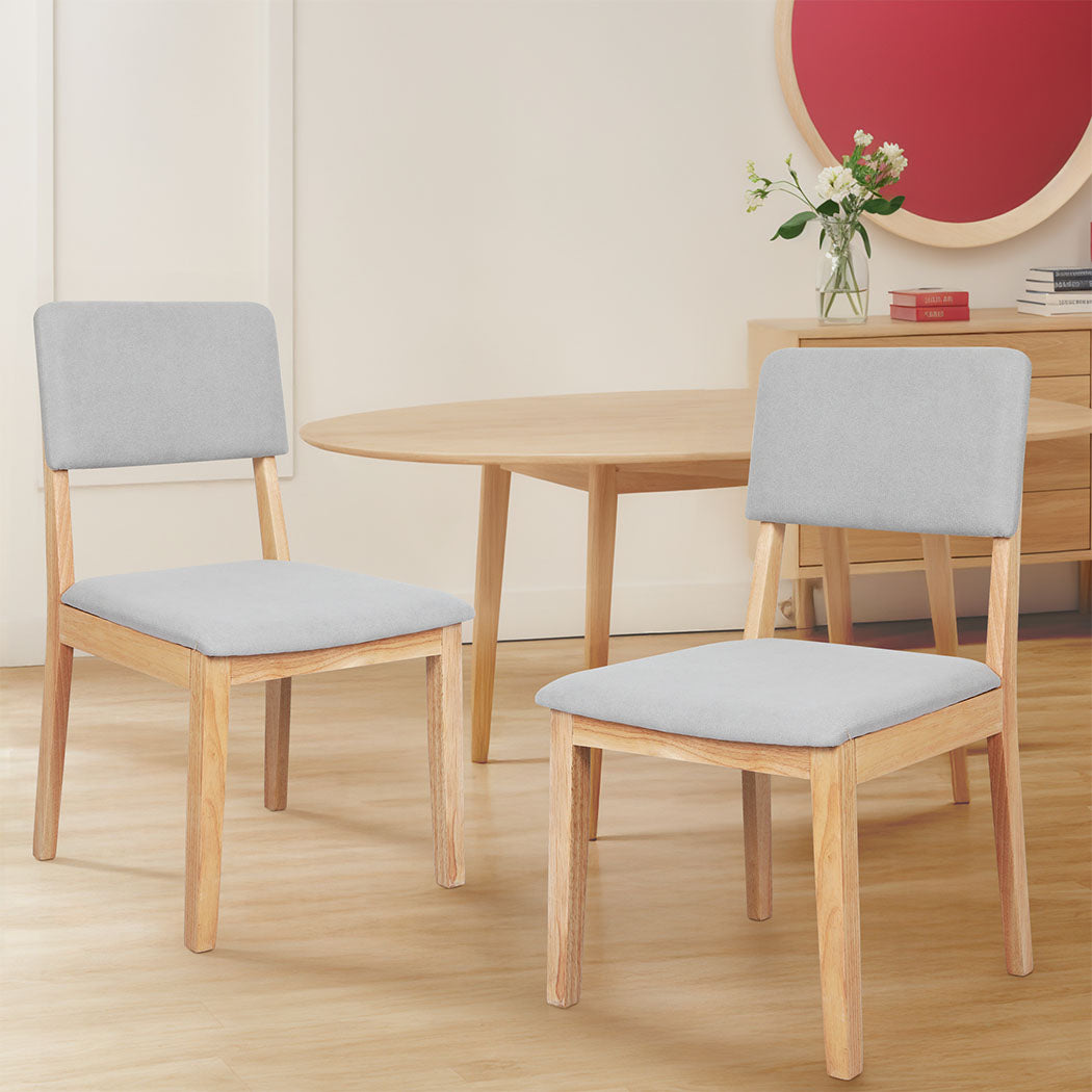 Levede 2x Dining Chair Armless Upholstered Seat