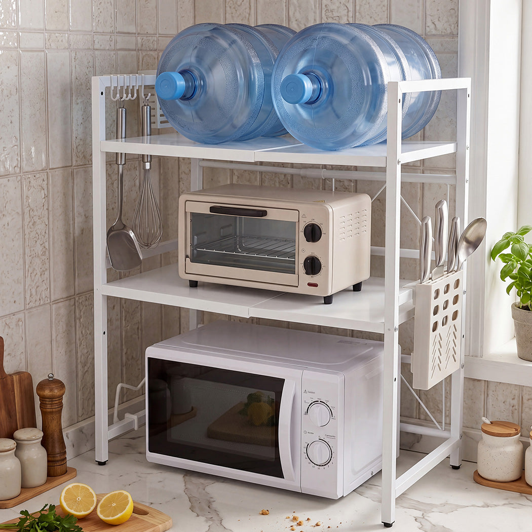 Toque Microwave Shelf 3 Tier Adjustable Oven Storage Rack Stand Holder Kitchen