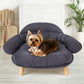 Pawz Elevated Pet Dog Cat Sofa Bed Couch L Size Grey
