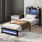 Levede Single Bed Frame with Storage Headboard RGB LED