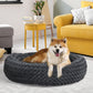 PaWz Calming Dog Bed Warm Soft Plush XL Dark Grey X-Large