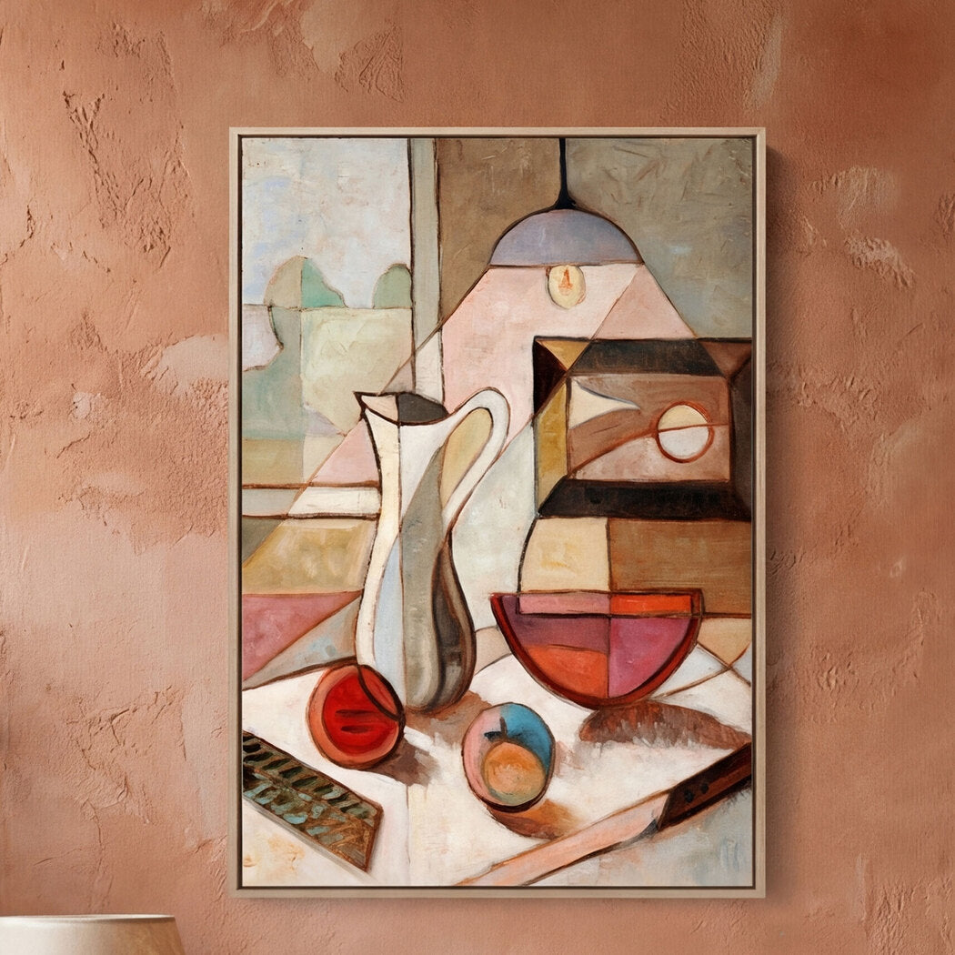 Yezi Modern Wall Art Canvas Abstract 70×100cm Framed Artwork Home Office Decor