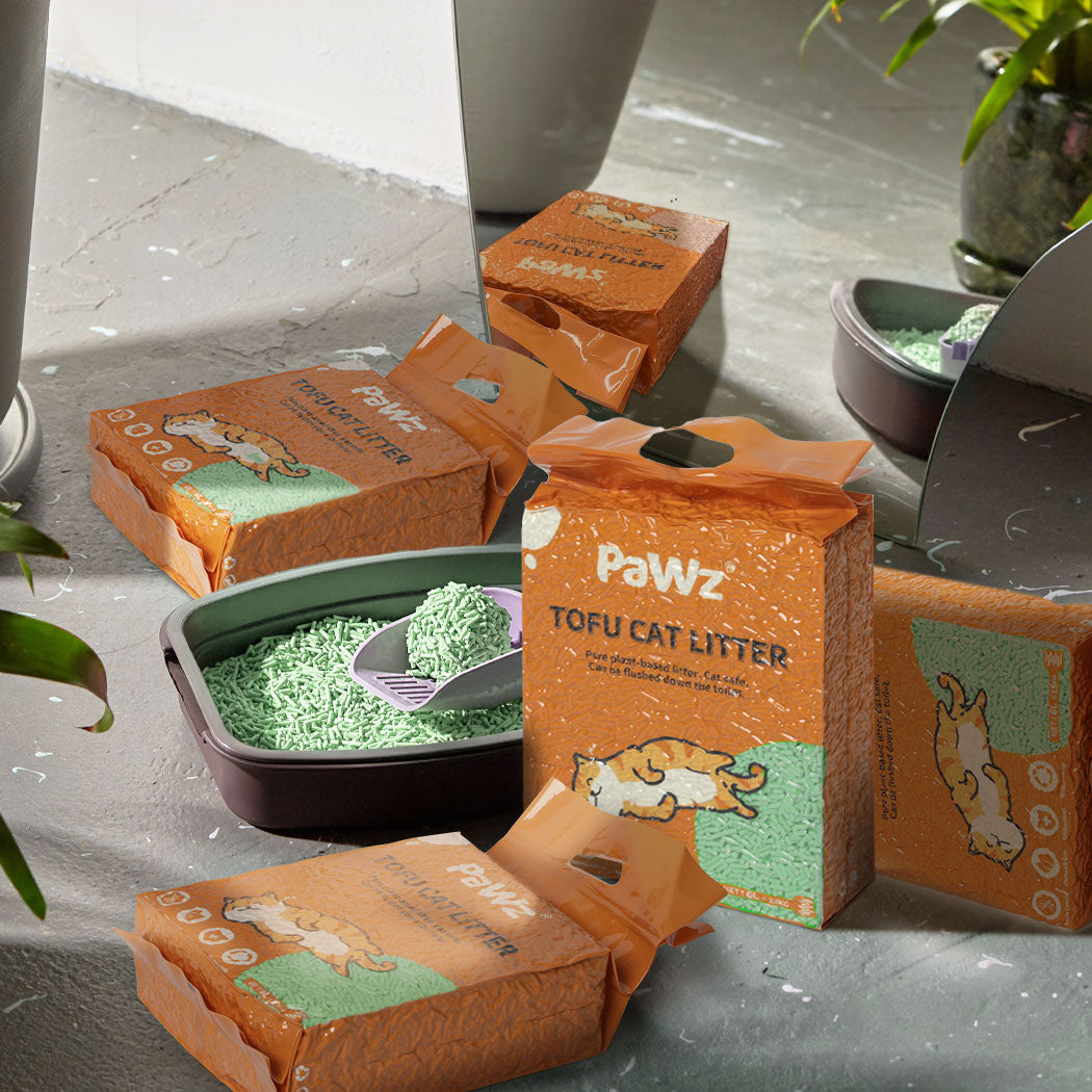 PaWz 2.5kg Tofu Cat Litter Clumping Green Tea x1