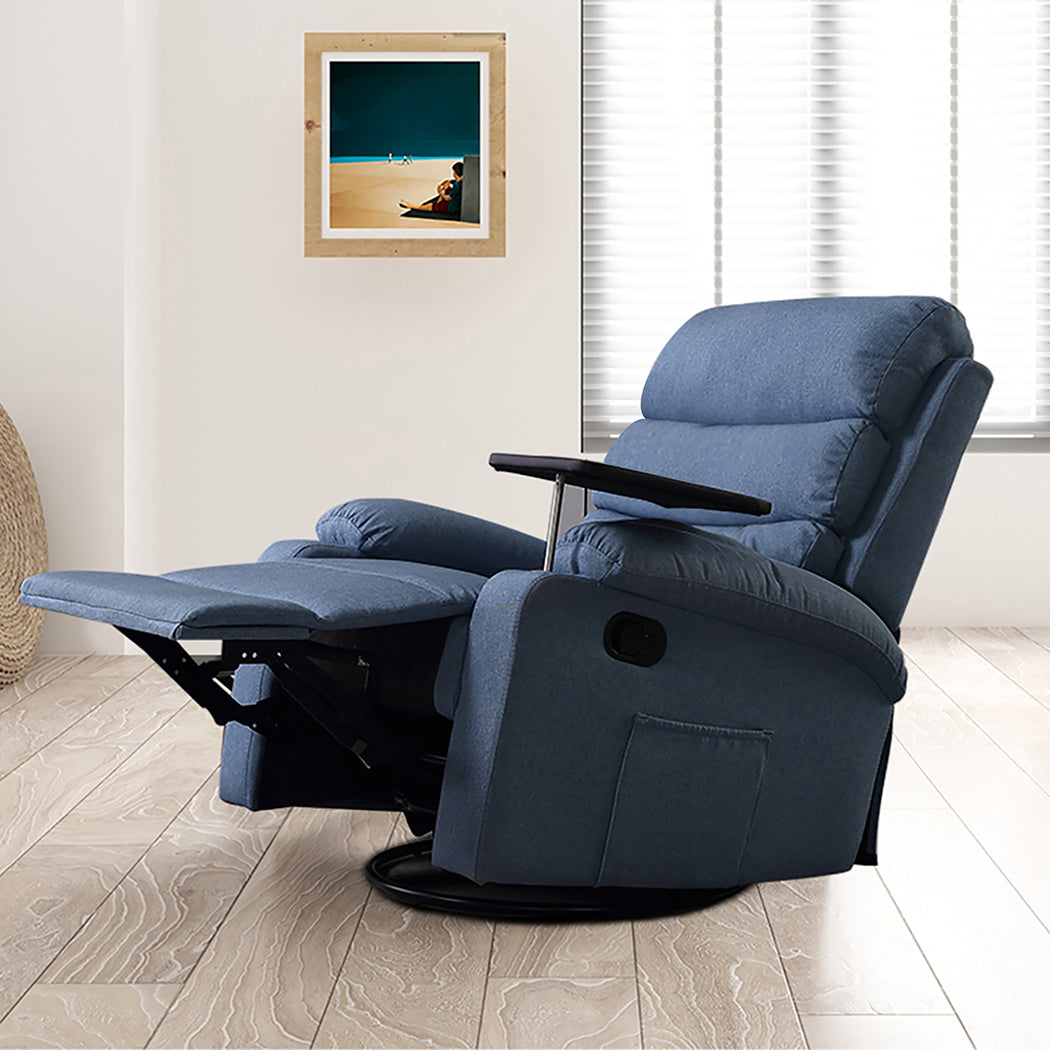 Levede Massage Chair Recliner Chairs Blue