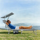 Levede Foldable Lounge Chairs with Canopy Grey