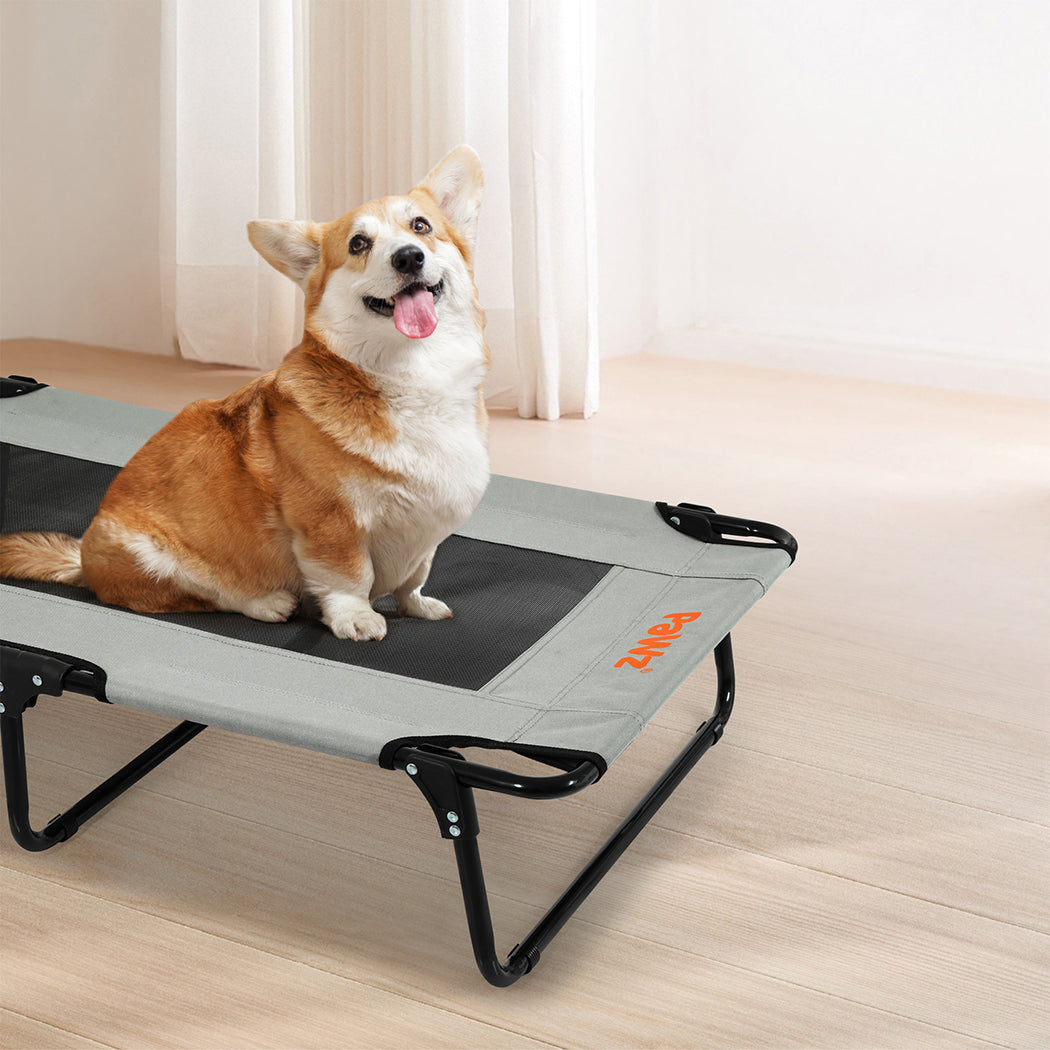 Pawz Pet Elevated Bed Dog Raised Trampoline Foldable Large M Size