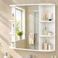 Levede Bathroom Mirror Cabinet Wall Storage Adjustable Shelf Bedroom White