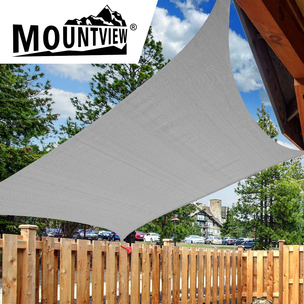 Mountview Sun Shade Sail Cloth Canopy Charcoal 180