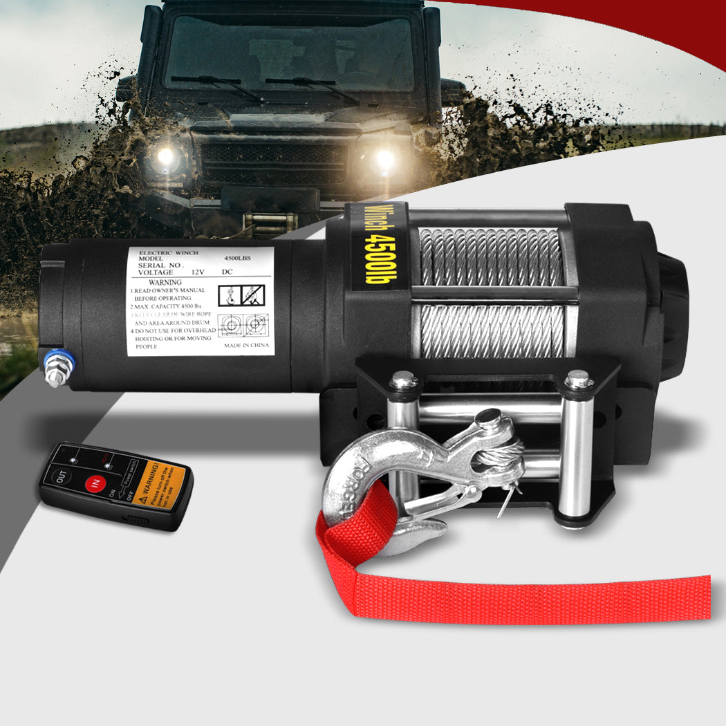 Electric Winch 4500LBS/2041KG 12V Wireless