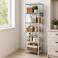 Levede Shelving Unit Adjustable Rack 6 Tier 161cm Carbon Steel Laundry Silver
