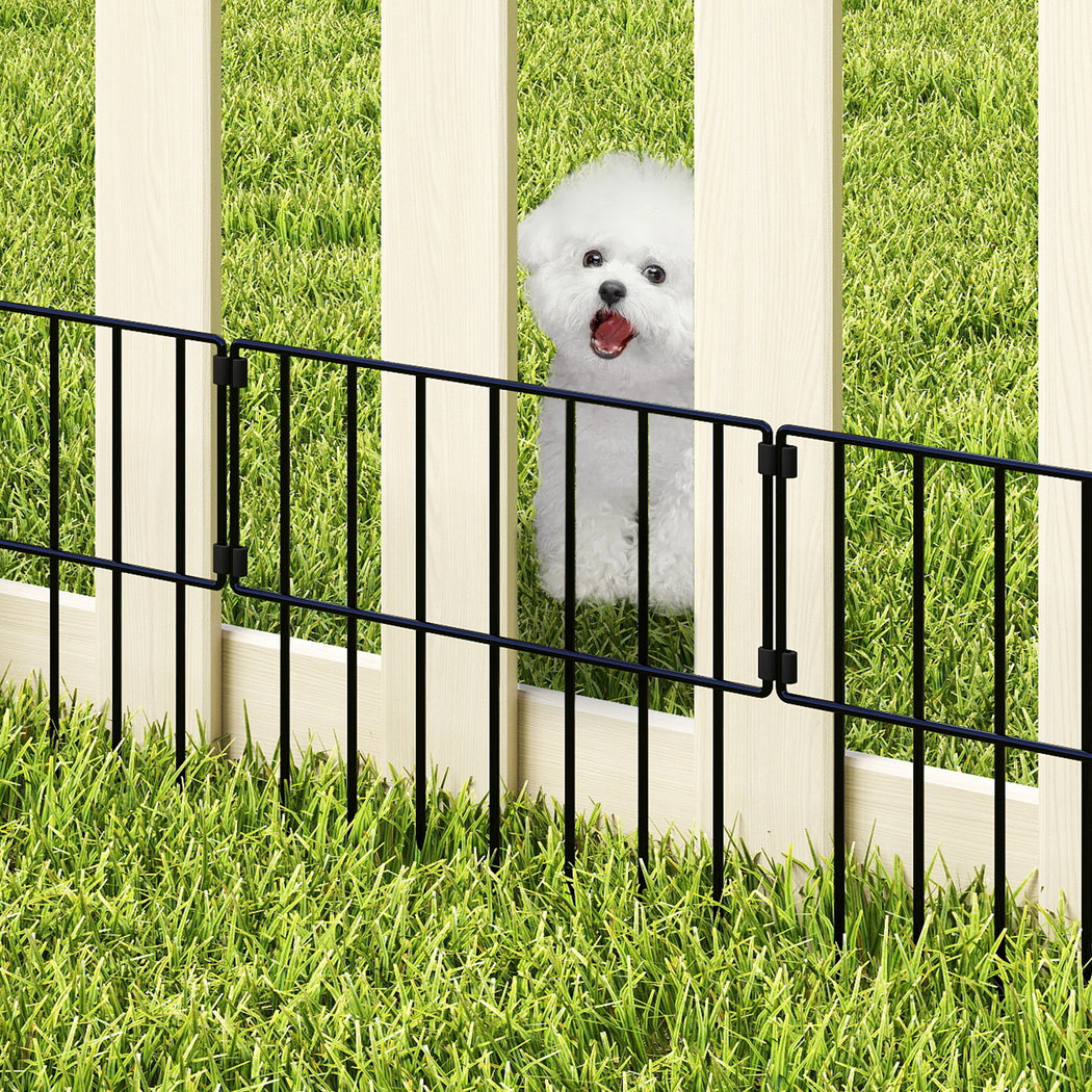 Mountview 10 Pcs Garden Fence Border Rustproof Metal