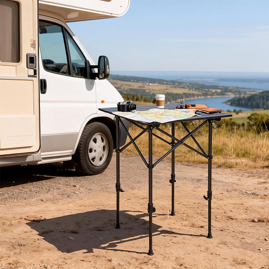 Levede Camping Table Folding Aluminum Portable BBQ Desk