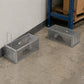 Toque Mouse Trap Humane Live Catch Rat Cage Reusable Zinc Iron Garage Silver 2pc