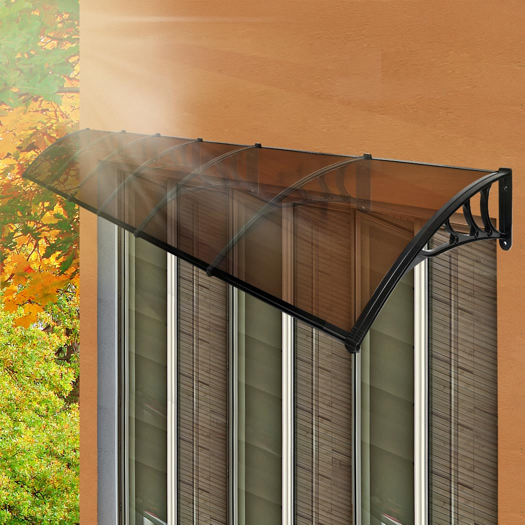 Mountview Window Door Awning Outdoor 1M X 6M Brown 1x6M