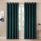 Marlow Blackout Curtains 2-Panel Velvet Room Darkening Eyelet Curtains 180x230cm