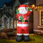 Santaco Inflatable 2.4M Santa Claus LED Christmas Decor