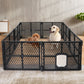 PaWz Pet Playpen Folding Dog Plastic L Large