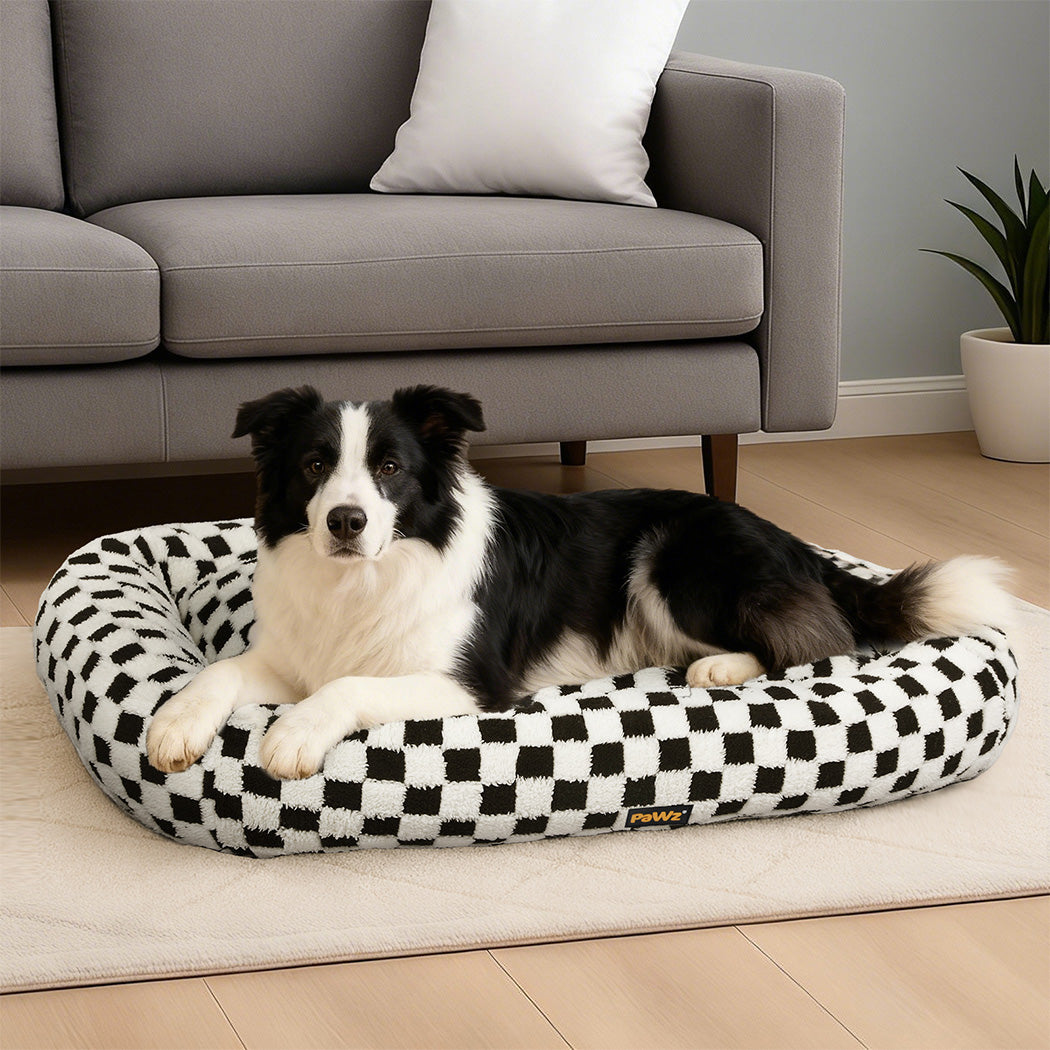 Pawz Dog Bed Calming Pet Plush Bed Soft Washable Bed