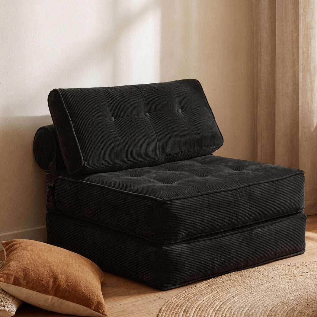 Levede 3 in 1 Convertible Sofa Bed Foldable Single Sleeper Chair Living Room