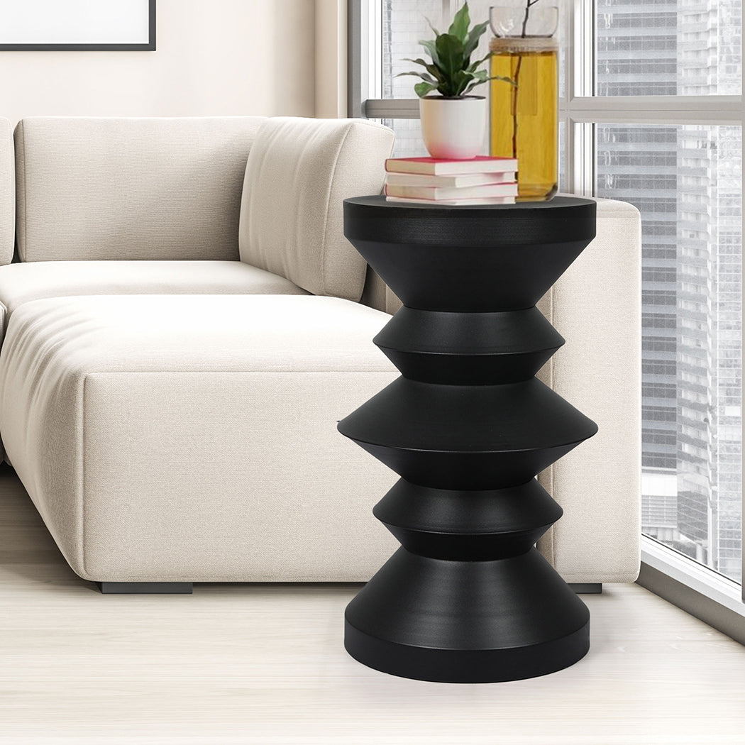 Levede Side Table Round End Bedside