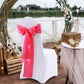 50x Satin Chair Sashes Cloth Cover Wedding Mauve