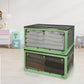 Storage Box Plastic Stackable Container L Green Large