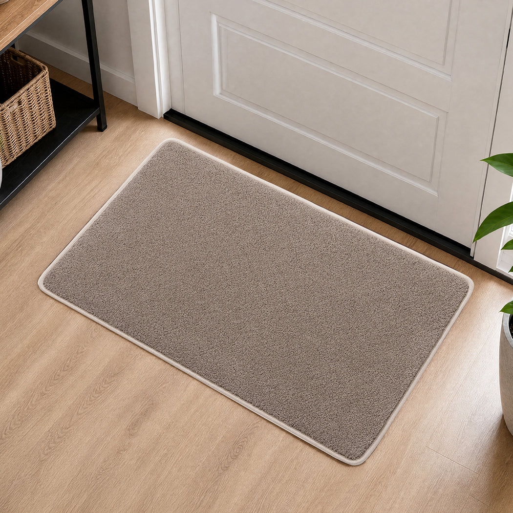 Marlow Door Mat Non Slip Absorbent Washable Pet Friendly for Entrance Beige