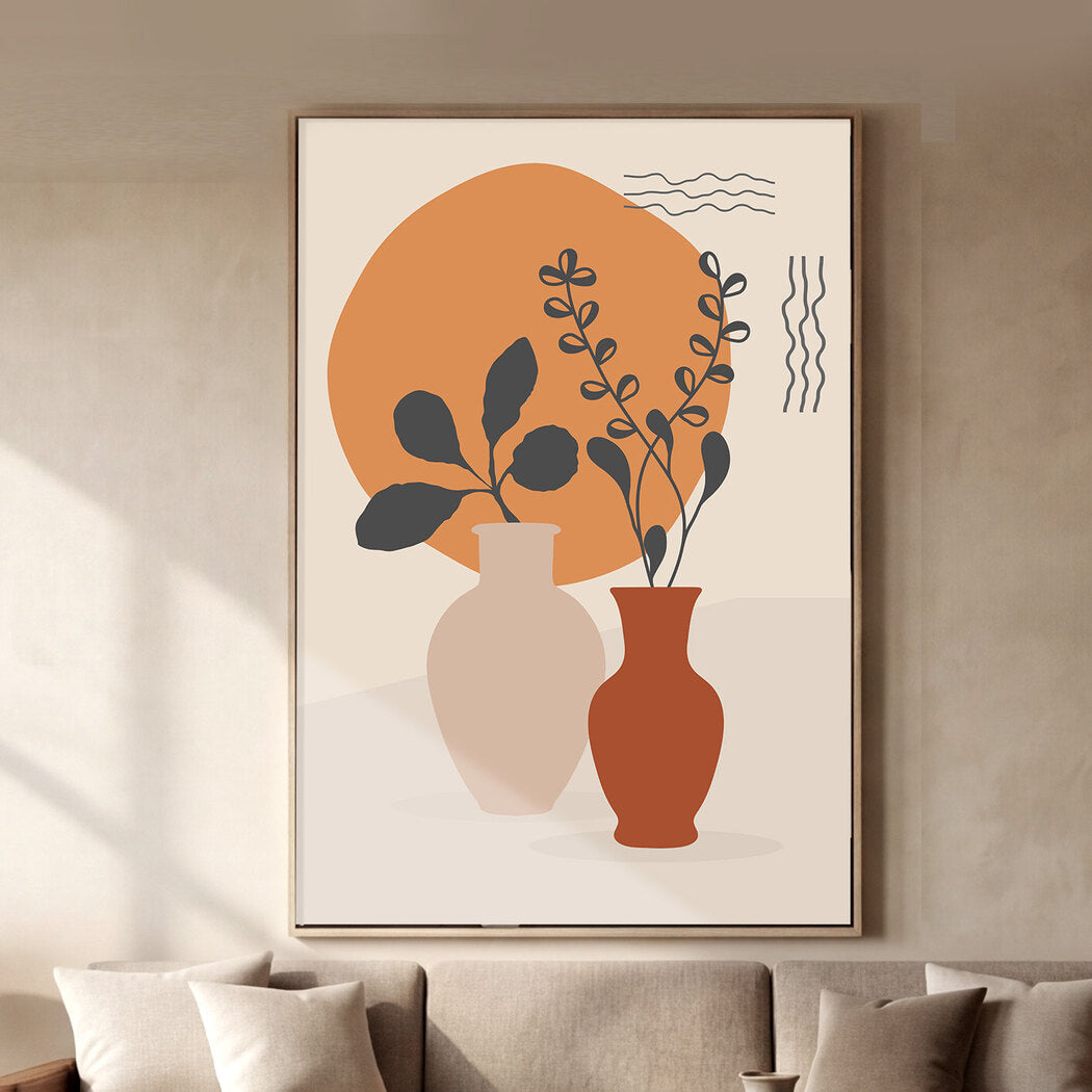 Yezi Wall Art Canvas Modern Abstract 80×120cm Framed Artwork Home Office Decor