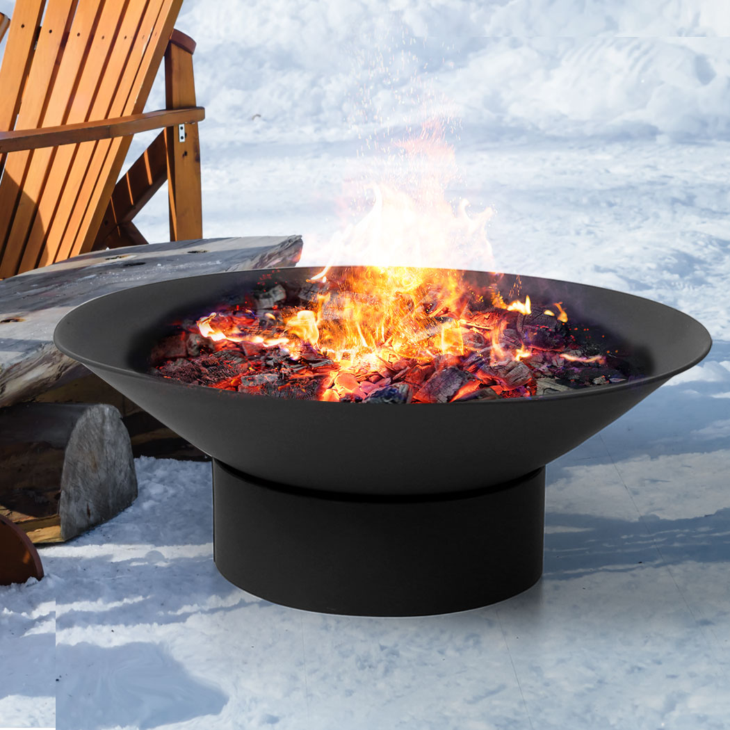 Moyasu 2IN1 Fire Pit Bowl Fireplace Black