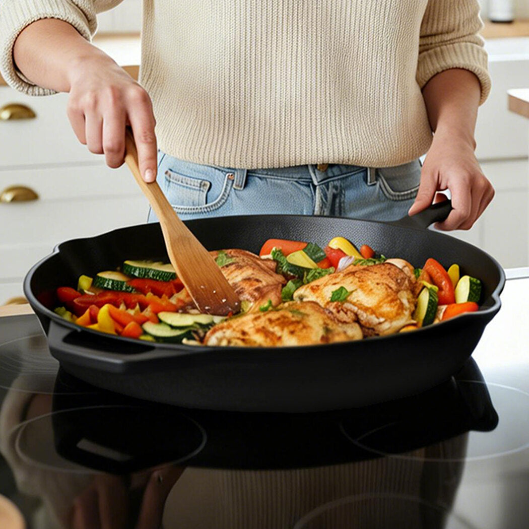 Toque Non Stick Frying Pan Cast Iron Steak Skillet