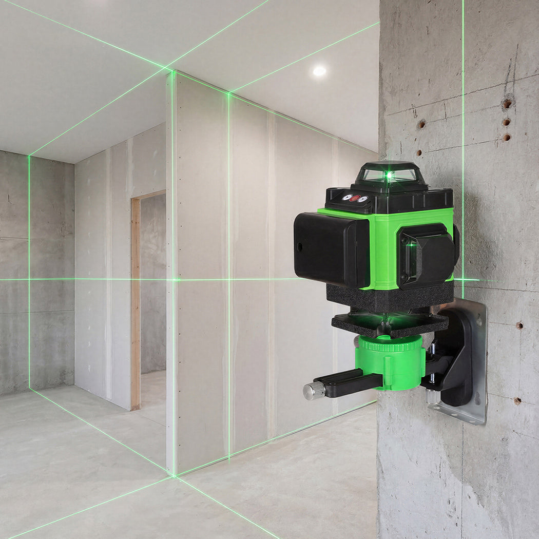 Traderight 16 Lines Green Laser Level Cross Measure Tool Tripod 360° Rotary