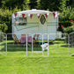 PaWz 8 Panel 40'' Pet Dog Playpen Puppy White 2.5kg Venison