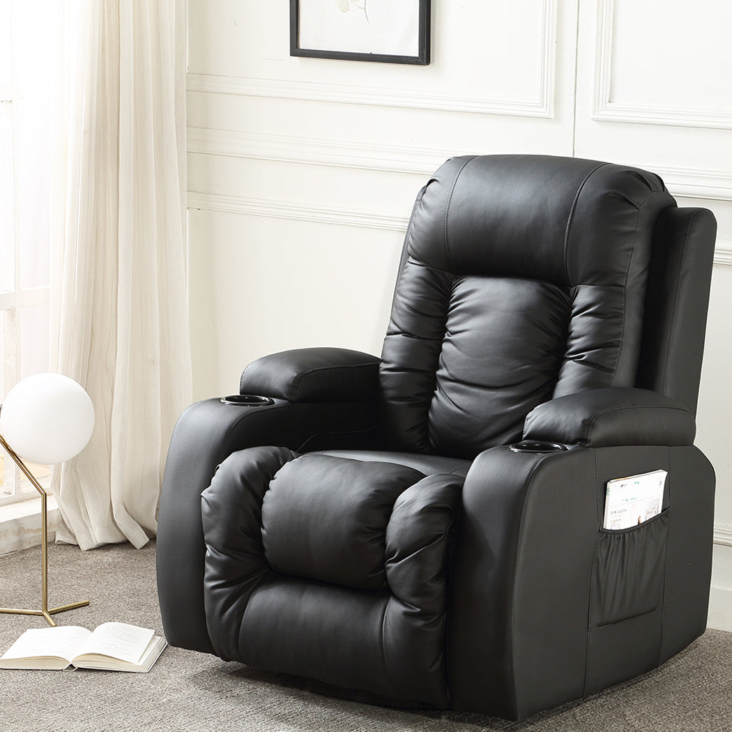 Levede Massage Sofa Chair Recliner 360