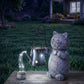 Emitto Cat Garden Statue Solar Lantern Outdoor Weatherproof Gift Decor LED Light