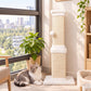 PaWz Cat Scratching Post 83cm Tall Sisal with Stable Base for Large Adults White