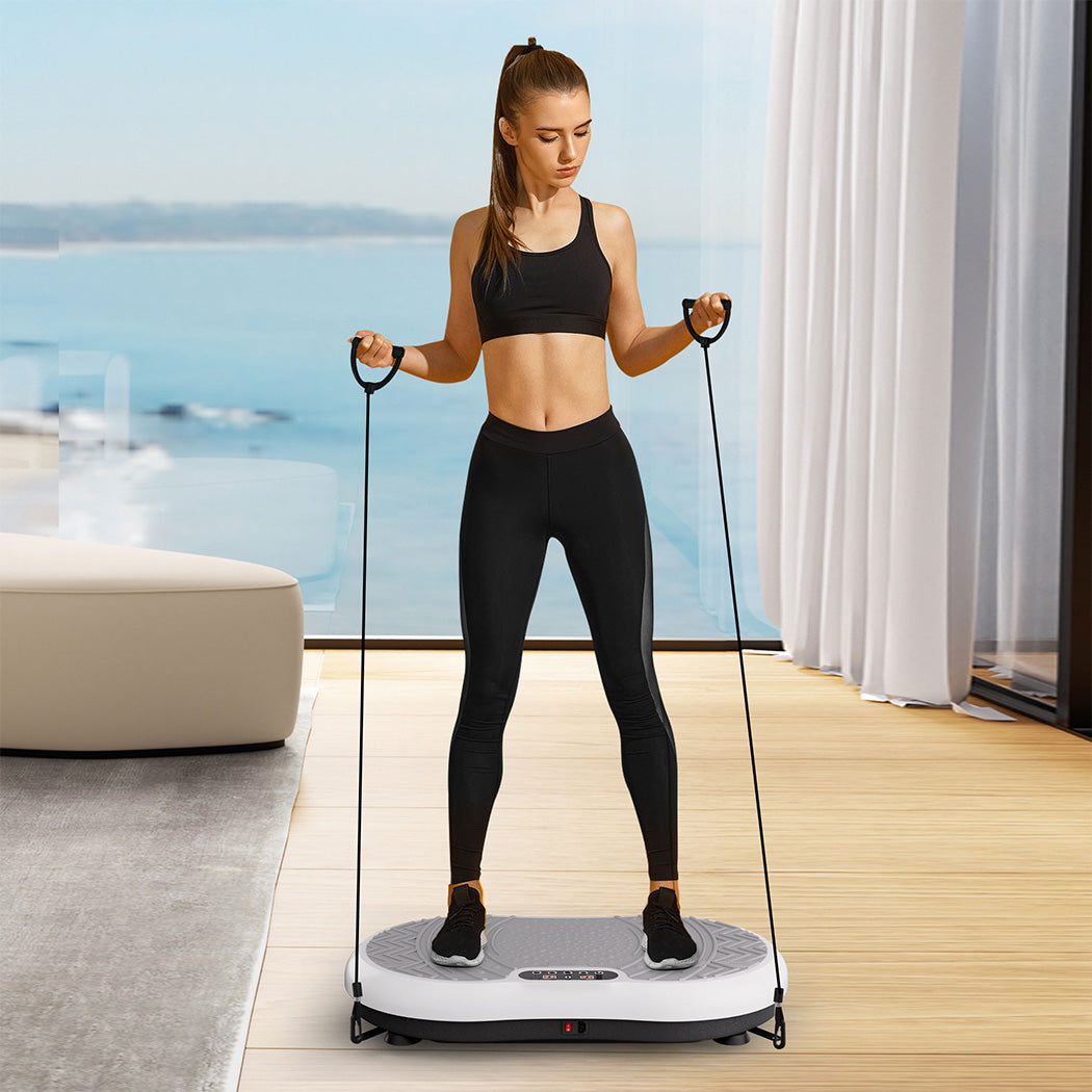 Centra Vibration Plate Train Exercise Machine White