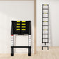 Traderight Multipurpose Aluminium Ladder Telescopic 3.2M Black