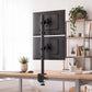 Levede Dual Monitor Arm Adjustable Stand Mount For 13-34 Inch Office Black
