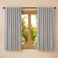 Marlow Blackout Curtains 2 Panels Thermal Linen Look Blockout Drapes Grey