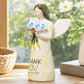 Levede Forget-Me-Not Resin Figurines Thank You Angel Sympathy Gift White