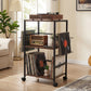 Levede Record Player Stand with Storage Vinyl Record Holder with Display Area