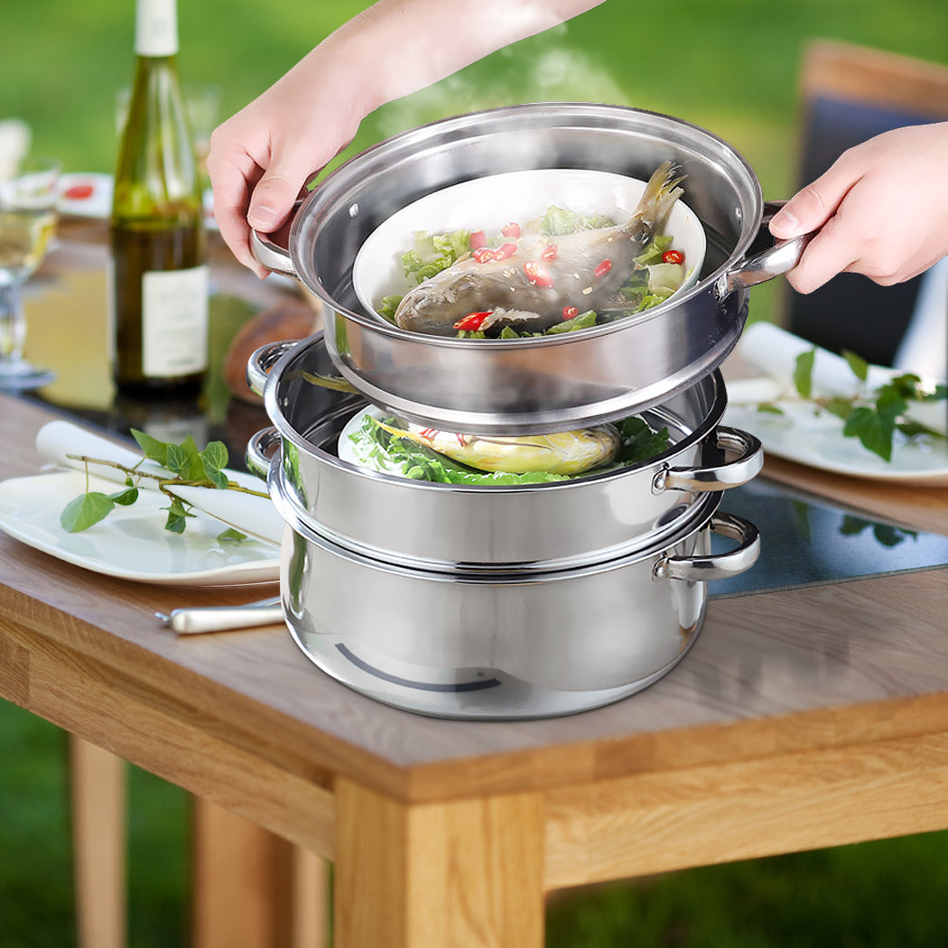 TOQUE Stainless Steel Steamer Meat Vegetable