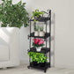 Levede Plant Stand 4 Tiers Outdoor Indoor Black
